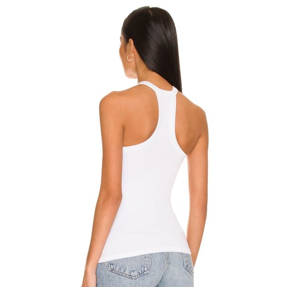 NEW Commando Studio Rib Tank in White Racerback Racer Small Medium - Picture 3 of 4